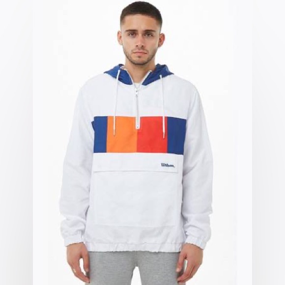 Wilson Forever 21 Windbreaker Medium White - Picture 1 of 4